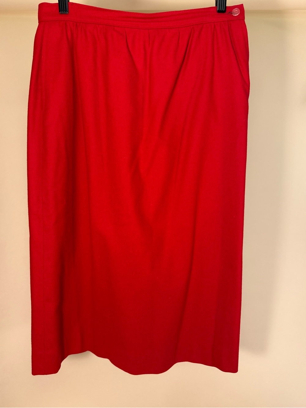 Pendleton Red Midi Straight Skirt